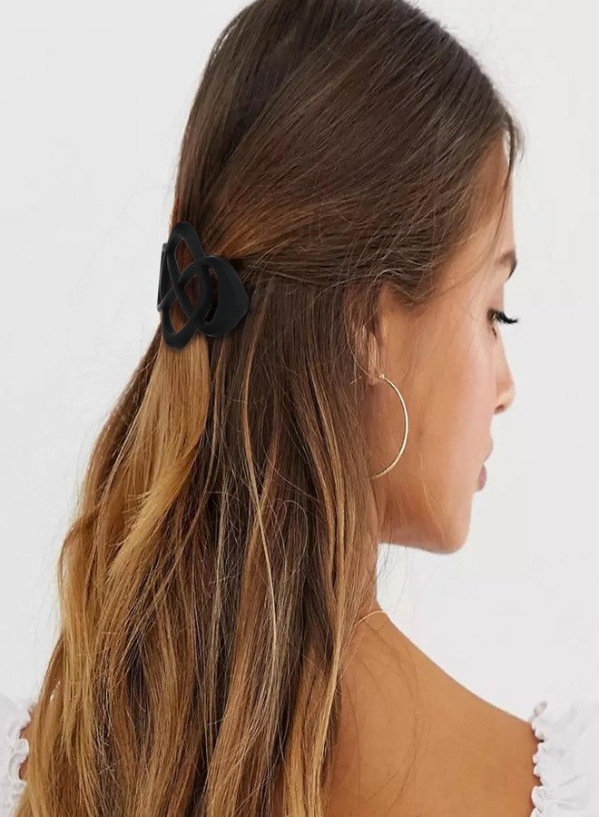 Amariver Hair Barrettes for Women 6packs Black Hair Clips French Barrette Clip for Girls Vintage Accessories for Women Girls - Image 4